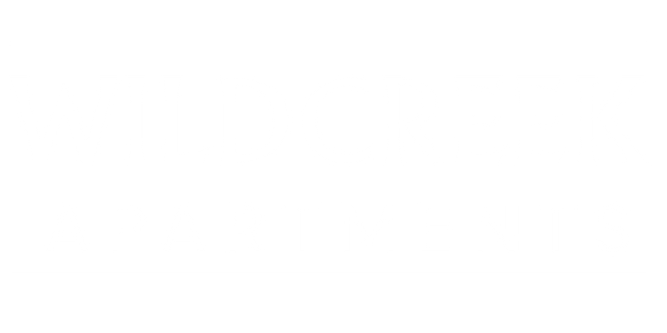 A black and white image of Wildcreek Apartments.